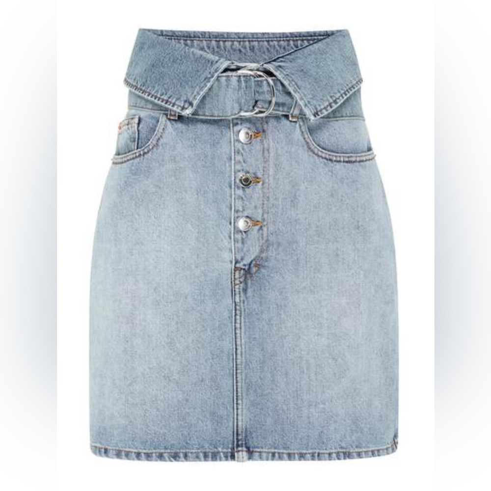 IRO Blue Denim Skirt